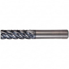 Kennametal - 5/8" Diam 6 Flute Solid Carbide 0.03" Corner Radius End Mill - Benchmark Tooling