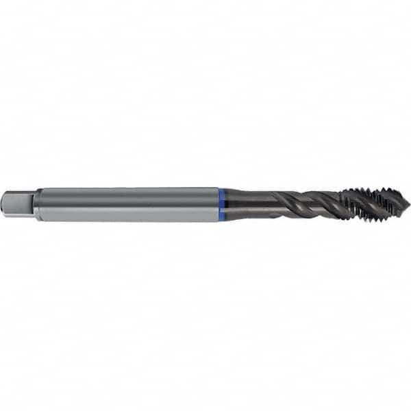 Spiral Flute Tap: M36 x 4.00, Metric, 5 Flute, Semi-Bottoming, 6HX Class of Fit, TiAlN Finish Right Hand Flute, Right Hand Thread, D13 & D15,Series 0393