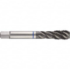 Spiral Flute Tap: #8-36, UNF, 3 Flute, Bottoming, 2BX Class of Fit, HSS-E, Slidur Finish Right Hand Flute, Right Hand Thread, H3 & H4, Series 4655