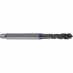 Spiral Flute Tap: M30 x 3.50, Metric, 4 Flute, Semi-Bottoming, 6GX Class of Fit, HSS-E, TiAlN Finish Right Hand Flute, Right Hand Thread, D14 & D15, Series 4625