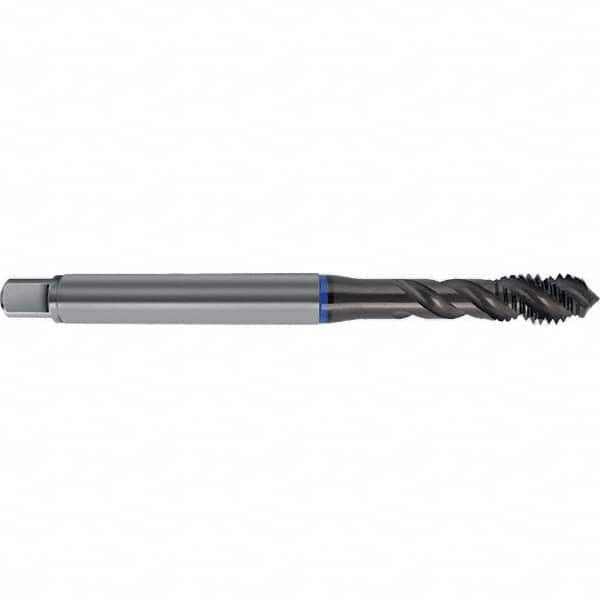 Spiral Flute Tap: M24 x 3.00, Metric, 4 Flute, Semi-Bottoming, 6GX Class of Fit, HSS-E, TiAlN Finish Right Hand Flute, Right Hand Thread, D13 & D14, Series 4625