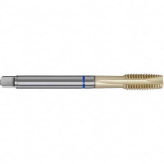 Spiral Point Tap: M12 x 1.5, Metric Fine, 4 Flutes, Plug, 6HX, Powdered Metal High Speed Steel, Sirius Finish 100 mm OAL, Right Hand, D4/D5 Series 4647