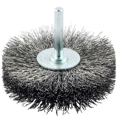 Norton - 3" OD, Crimped Carbon Wheel Brush - Benchmark Tooling