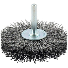 Norton - 3" OD, Crimped Carbon Wheel Brush - Benchmark Tooling