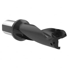 Allied Machine and Engineering - 133.35mm Max Drill Depth, 3xD, 44.45mm Diam, Indexable Insert Drill - Benchmark Tooling