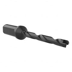 Allied Machine and Engineering - 3/8" to 27/64" Diam 3-3/8" Max Depth Helical Flute Spade Drill - Benchmark Tooling
