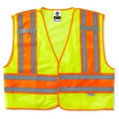 8245PSV L/XL LIME PUBLIC SAFETY VEST - Benchmark Tooling