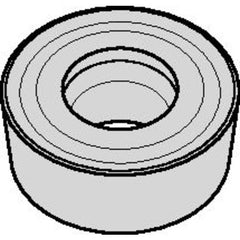 RCMT 0803M0 Single-sided|T WP25CT, 1/8″ Thick, 0.315″ Inscribed Circle, TiN, Round, Turning Indexable Insert - Benchmark Tooling