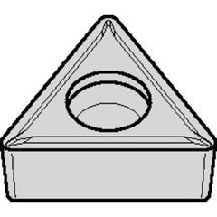TCMT 432 Single-sided|T TN20P, 1/32″ Corner Radius, 3/16″ Thick, 1/2″ Inscribed Circle, TiN, Turning Indexable Insert - Benchmark Tooling