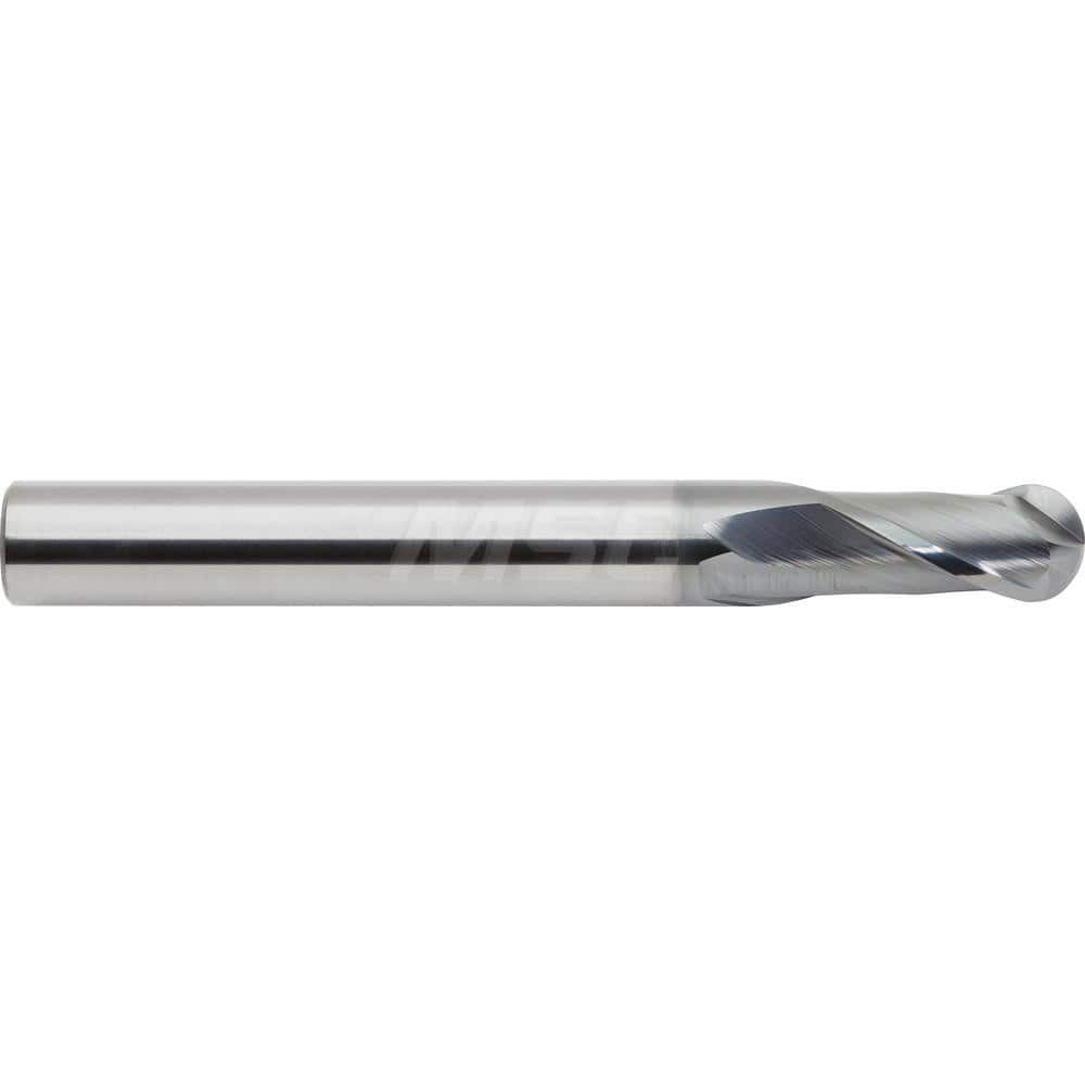 M.A. Ford - Ball End Mills; Mill Diameter (mm): 16.00 ; Mill Diameter (Decimal Inch): 0.6299 ; Number of Flutes: 2 ; Length of Cut (mm): 24.0000 ; Material: Solid Carbide ; Overall Length (mm): 75.0000 - Exact Industrial Supply