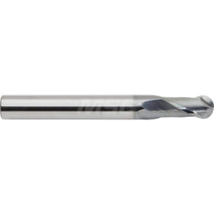 M.A. Ford - Ball End Mills; Mill Diameter (mm): 10.00 ; Mill Diameter (Decimal Inch): 0.3937 ; Number of Flutes: 2 ; Length of Cut (mm): 20.0000 ; Material: Solid Carbide ; Overall Length (mm): 100.0000 - Exact Industrial Supply