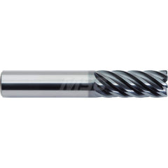 Corner Radius End Mill: 3/8″ Dia, 1″ LOC, 0.01″ Radius, 7 Flutes, Solid Carbide 2-1/2″ OAL, 3/8″ Shank Dia, 38 ° Helix, ALtima Blaze Coated, Corner Radius End