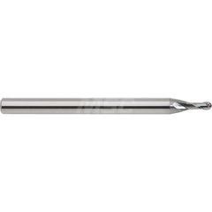 M.A. Ford - Ball End Mills; Mill Diameter (mm): 1.50 ; Mill Diameter (Decimal Inch): 0.0591 ; Number of Flutes: 2 ; Length of Cut (mm): 3.0000 ; Material: Solid Carbide ; Overall Length (mm): 50.0000 - Exact Industrial Supply
