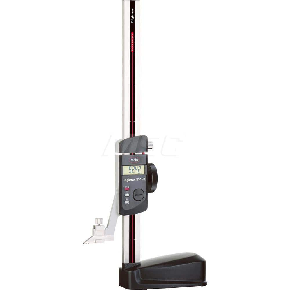 Mahr - Electronic Height Gages; Maximum Measurement (Decimal Inch): 14 ; Maximum Measurement (mm): 350 ; Resolution (microns): 0.001; 0.01 (mm); Resolution (Decimal Inch): 0.0005 ; Resolution (microns): 0.001; 0.01 ; Data Output: USB; Opto RS-232C; Wirel - Exact Industrial Supply