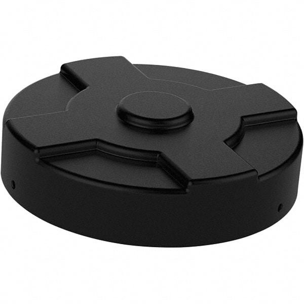 Vestil - 55 Gal, Polyethylene Drum Cover - 24-3/4" Diam, Rigid Smooth Liner - Benchmark Tooling