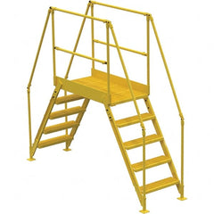 Vestil - 92-7/8" High 500 Lb Capacity 5 Step Crossover Bridge - Benchmark Tooling