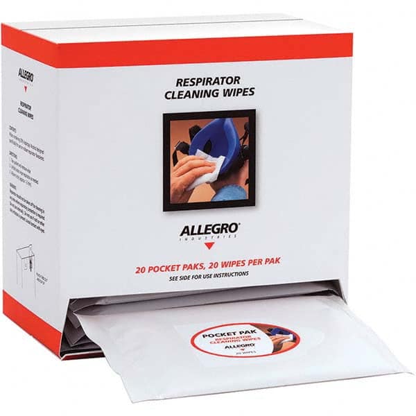 Allegro - 20 20-Pack Pieces Facepiece Cleaning Alcohol Wipes - Benchmark Tooling