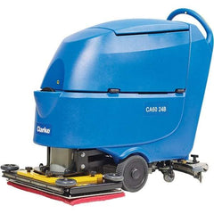 Clarke - 24" Cleaning Width, Battery Powered Walk Behind & Floor Scrubber - 1 hp, 2,250 RPM, 47" Water Lift, 16 Gal Tank Capacity, Series CA60 - Benchmark Tooling