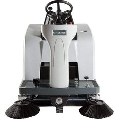 Advance - 46" Cleaning Width, Battery Powered Walk Behind & Sweeper - 0.8 hp, 420 RPM, Series Terra 4300B - Benchmark Tooling