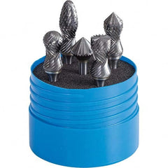 SGS Pro - Burr Sets Head Shape: Radius/Cylinder w/Endcut; Radius/Ball Nose Cylinder; Radius/Ball Nose Tree; Combi/90 Cone Tooth Style: Double Cut - Benchmark Tooling