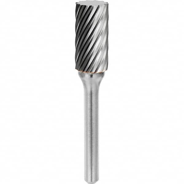 SGS Pro - 1/4" Cut Diam, 1/4" Shank Diam, Tungsten Carbide Inox Cut Cylinder Burr - Benchmark Tooling