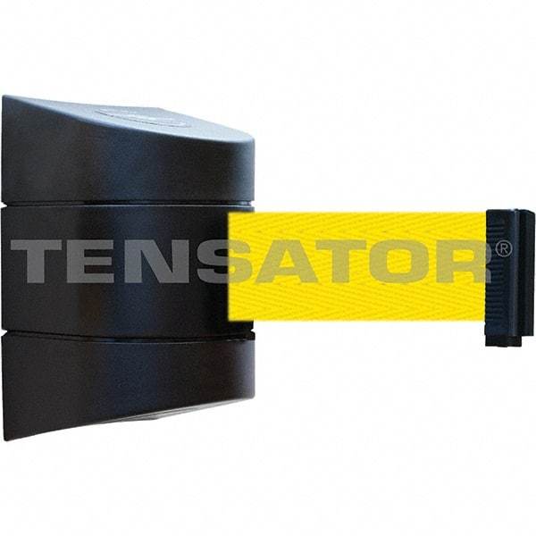 Tensator - 7-1/4" High x 4-3/4" Long x 4-3/4" Wide Magnetic Wall Mount Barrier - Black Powdercoat Finish, Black, Use with Wall Mount - Benchmark Tooling