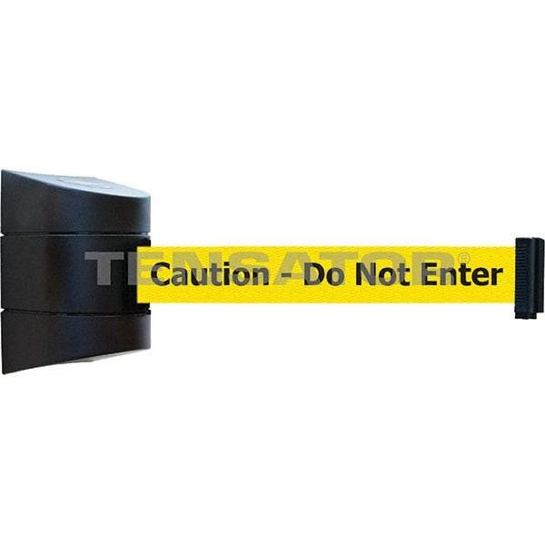 Tensator - 7-1/4" High x 4-3/4" Long x 4-3/4" Wide Magnetic Wall Mount Barrier - Black Powdercoat Finish, Black, Use with Wall Mount - Benchmark Tooling