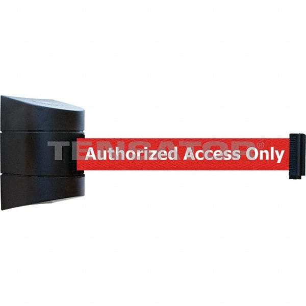 Tensator - 7-1/4" High x 4-3/4" Long x 4-3/4" Wide Magnetic Wall Mount Barrier - Black Powdercoat Finish, Black, Use with Wall Mount - Benchmark Tooling