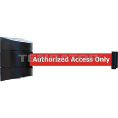 Tensator - 5-1/2" High x 3-1/4" Long x 3-1/4" Wide Magnetic Wall Mount Barrier - Metal, Black Powdercoat Finish, Black, Use with Wall Mount - Benchmark Tooling