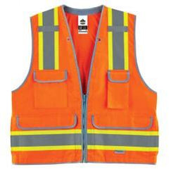 8254HDZ S/M ORANGE HD SURVEYORS VEST - Benchmark Tooling