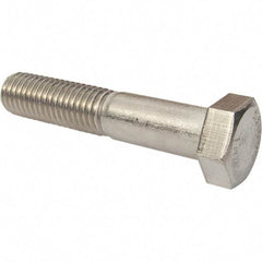 Value Collection - 7/8-9 3-1/4" Long Hex Head Cap Screw - Partially Threaded, 316 Stainless Steel, Uncoated - Benchmark Tooling