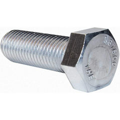 Value Collection - 1-8 2-3/4" Long Hex Head Cap Screw - Fully Threaded, 316 Stainless Steel, Uncoated - Benchmark Tooling