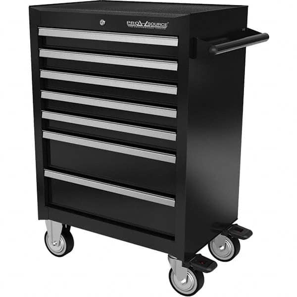 Steel Tool Roller Cabinet: 7 Drawers Black