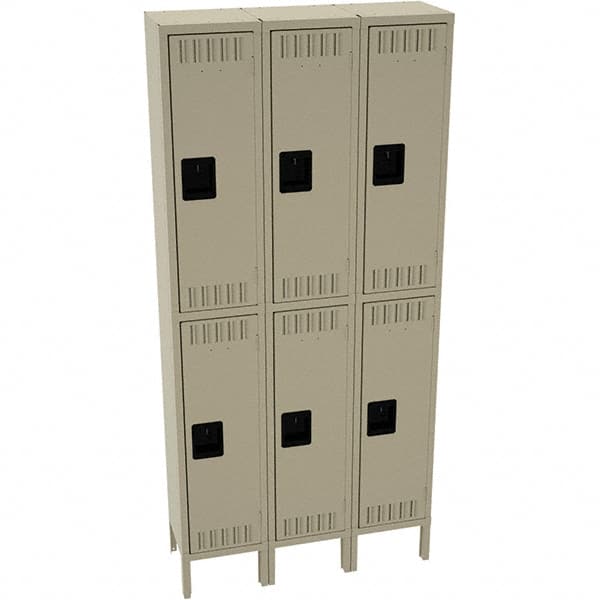 Tennsco - 6 Door, 2 Tier, Welded Locker - Benchmark Tooling