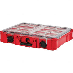 Milwaukee Tool - PACKOUT 10 Compartment Red Small Parts Organizer - Benchmark Tooling