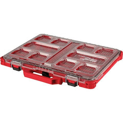Milwaukee Tool - PACKOUT 10 Compartment Red Small Parts Compact Organizer - Benchmark Tooling