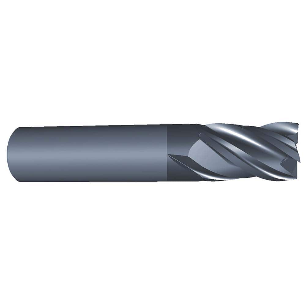 Eliminator - Square End Mills; Mill Diameter (Inch): 7/16 ; Mill Diameter (Decimal Inch): 0.4375 ; Number of Flutes: 4 ; Length of Cut (Inch): 5/8 ; Material: Solid Carbide ; Finish/Coating: AlCrN - Exact Industrial Supply