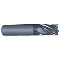 Eliminator - Square End Mills; Mill Diameter (Inch): 7/16 ; Mill Diameter (Decimal Inch): 0.4375 ; Number of Flutes: 4 ; Length of Cut (Inch): 5/8 ; Material: Solid Carbide ; Finish/Coating: AlCrN - Exact Industrial Supply