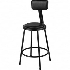 NPS - Stationary Stools Type: Fixed Height Stool w/Adjustable Height Back Base Type: Steel - Benchmark Tooling