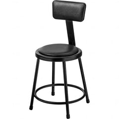 NPS - Stationary Stools Type: Fixed Height Stool w/Adjustable Height Back Base Type: Steel - Benchmark Tooling