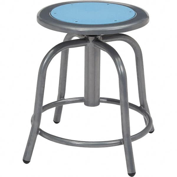 NPS - Swivel & Adjustable Stools Type: Adjustable Height Swivel Stool Base Type: Steel - Benchmark Tooling