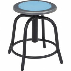 NPS - Swivel & Adjustable Stools Type: Adjustable Height Swivel Stool Base Type: Steel - Benchmark Tooling