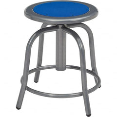 NPS - Swivel & Adjustable Stools Type: Adjustable Height Swivel Stool Base Type: Steel - Benchmark Tooling