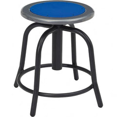 NPS - Swivel & Adjustable Stools Type: Adjustable Height Swivel Stool Base Type: Steel - Benchmark Tooling