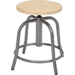 NPS - Swivel & Adjustable Stools Type: Adjustable Height Swivel Stool Base Type: Steel - Benchmark Tooling