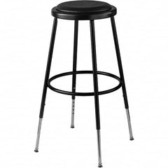 NPS - Swivel & Adjustable Stools Type: Adjustable Height Stool Base Type: Steel - Benchmark Tooling