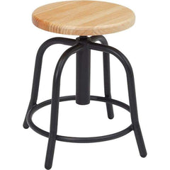 NPS - Swivel & Adjustable Stools Type: Adjustable Height Swivel Stool Base Type: Steel - Benchmark Tooling