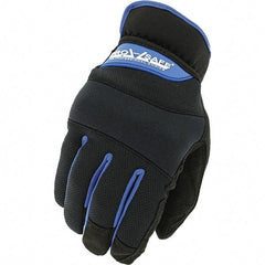 PRO-SAFE - Size M (9) Work Gloves - For General Purpose, Uncoated, Slip-On Cuff, Full Fingered, Black, Paired - Benchmark Tooling