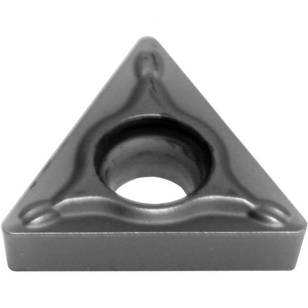 Sumitomo - TCGT21.52 ESU Grade AC5015S Carbide Turning Insert - TiAlSiN Finish, 60° Triangle, 1/4" Inscr Circle, 3/32" Thick, 0.0313" Corner Radius - Benchmark Tooling