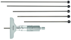 0 - 6'' Measuring Range - Ratchet Thimble - Depth Micrometer - Benchmark Tooling